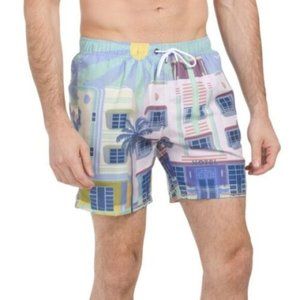Franks Australia NWT Men's L Swim Trunks $89 South Beach Print